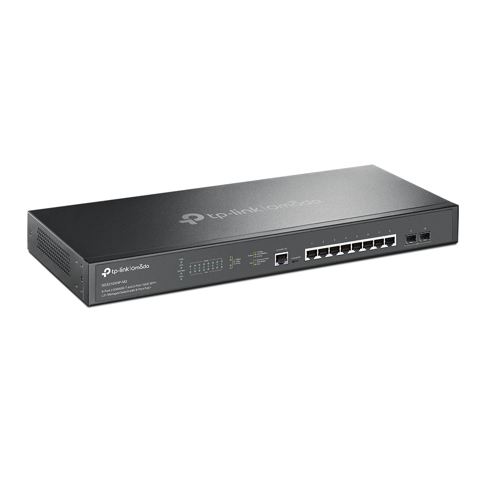 TP-Link Omada SG3210XHP-M2 Commutateur Réseau Géré L2+ 2.5G Ethernet PoE 1U Noir
