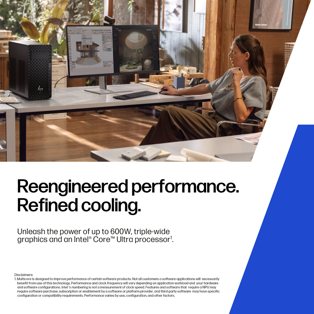 HP Workstation Z2 G1i Tower Core Ultra 9 285K 64GB 2TB NVIDIA RTX 4000 Ada / Intel Graphics Windows 11 Pro