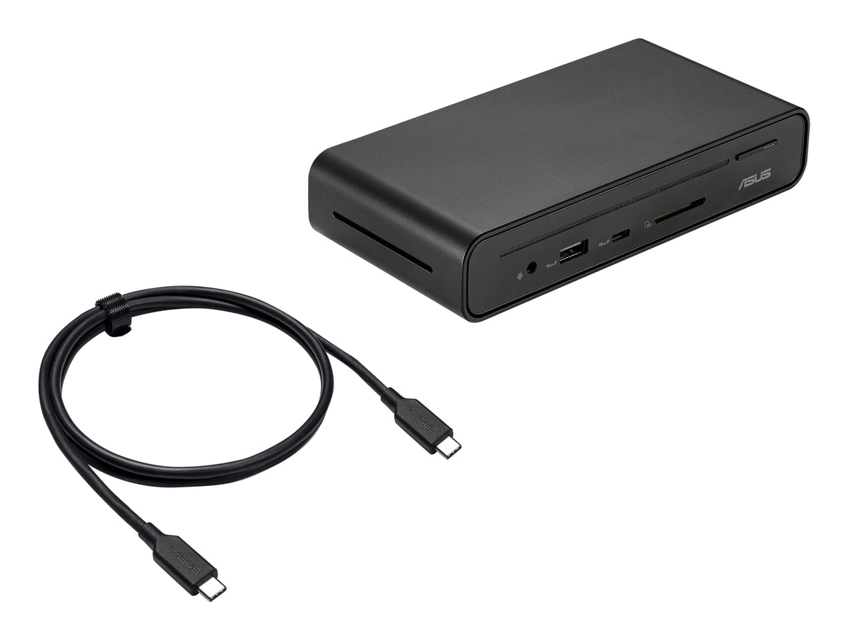 ASUS Triple Display USB-C Dock Duo DC301 Avec fil Noir
