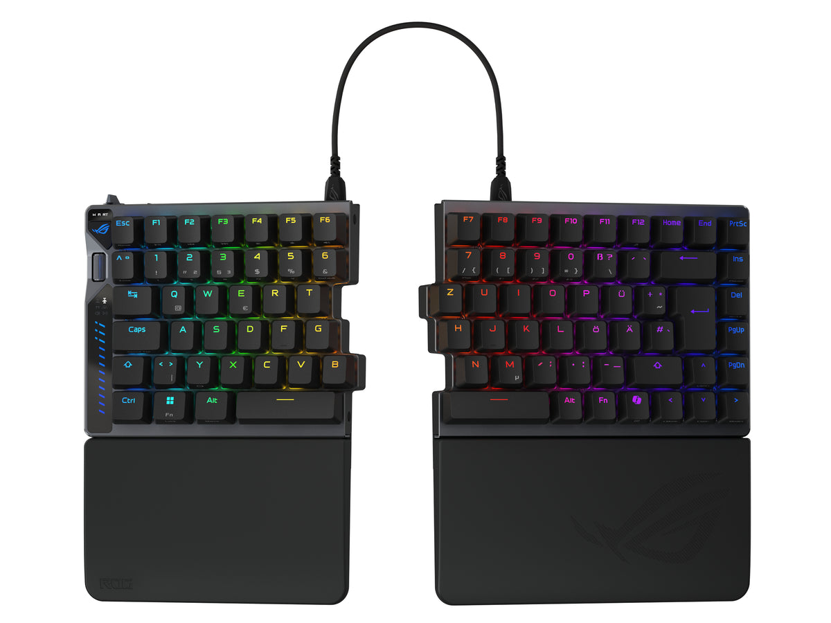 ASUS ROG Falcata Clavier Gaming QWERTZ Allemand, USB, RF Wireless et Bluetooth, Noir