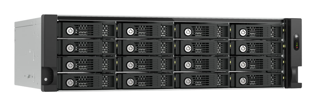 QNAP TL-R1600PES-RP Boîtier de disques de stockage Boîtier disque dur/SSD Noir, Gris 2.5/3.5"