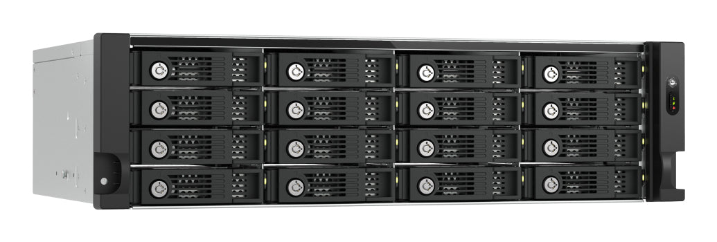 QNAP TL-R1600PES-RP Boîtier de disques de stockage Boîtier disque dur/SSD Noir, Gris 2.5/3.5"