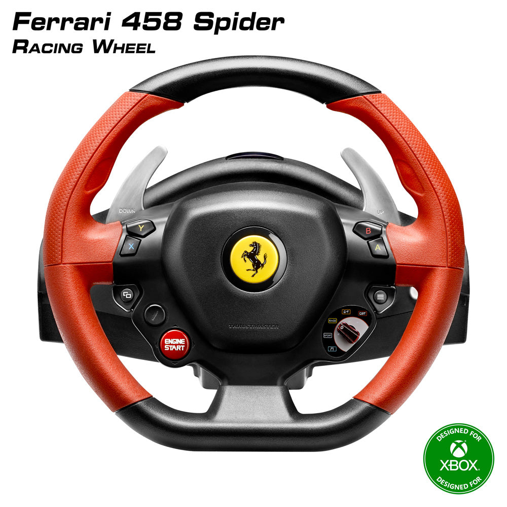 Thrustmaster Ferrari 458 Spider Noir, Rouge USB Volant + pédales Xbox One