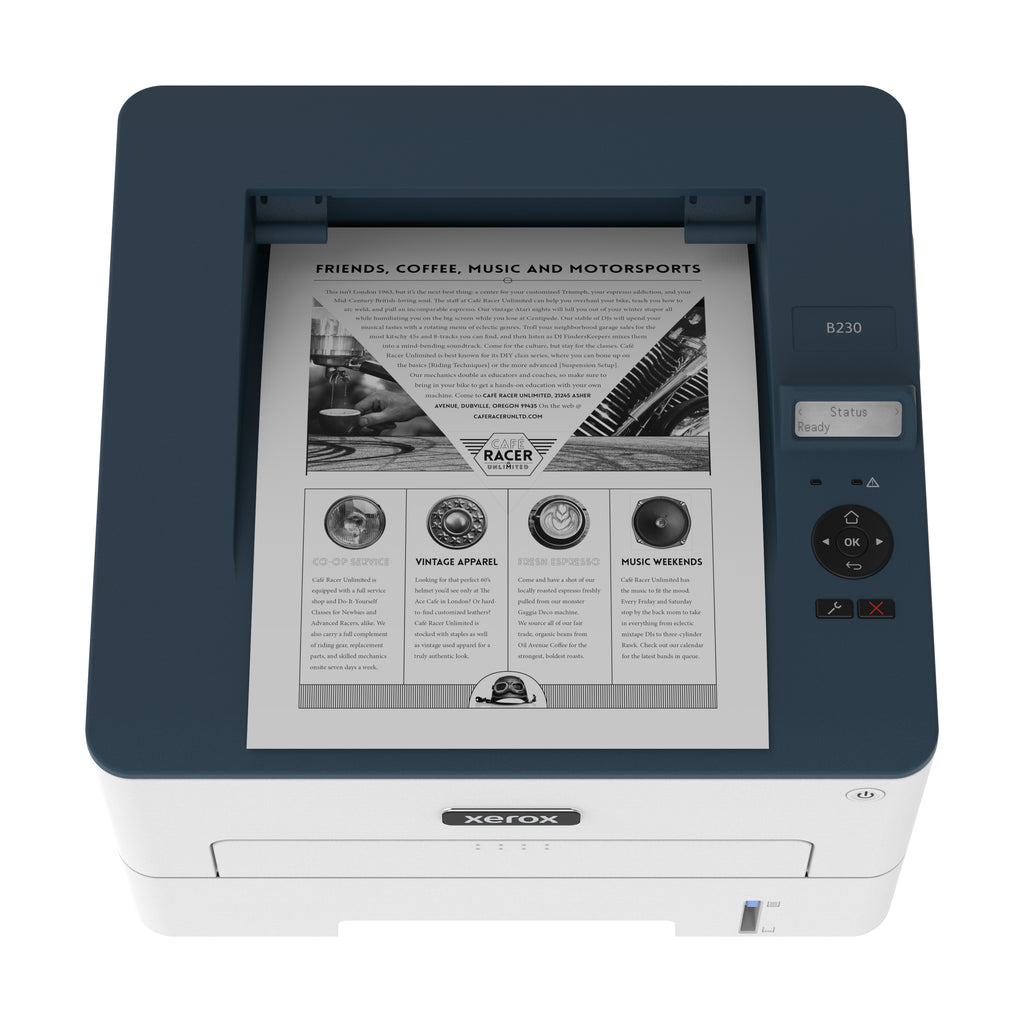 Xerox B230 Imprimante Laser A4 Recto Verso Sans Fil, 34 ppm, PCL5e/6, Capacité 251 feuilles