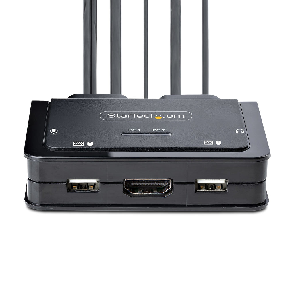 StarTech.com C2-H46-UAC-CBL-KVM Commutateur KVM HDMI 4K 60Hz USB-A et USB-C, Noir
