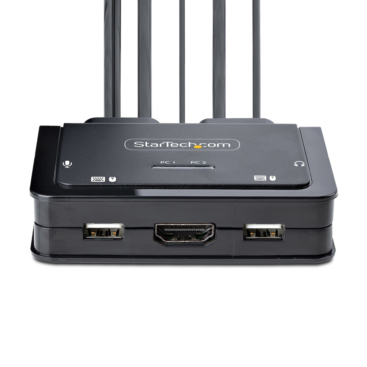 StarTech.com C2-H46-UAC-CBL-KVM Commutateur KVM HDMI 4K 60Hz USB-A et USB-C, Noir