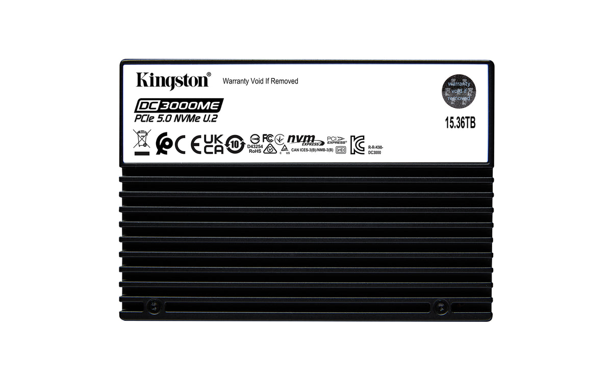 Kingston Technology DC3000ME 15,36 To SSD Enterprise U.2 PCIe 5.0 NVMe TCG Opal