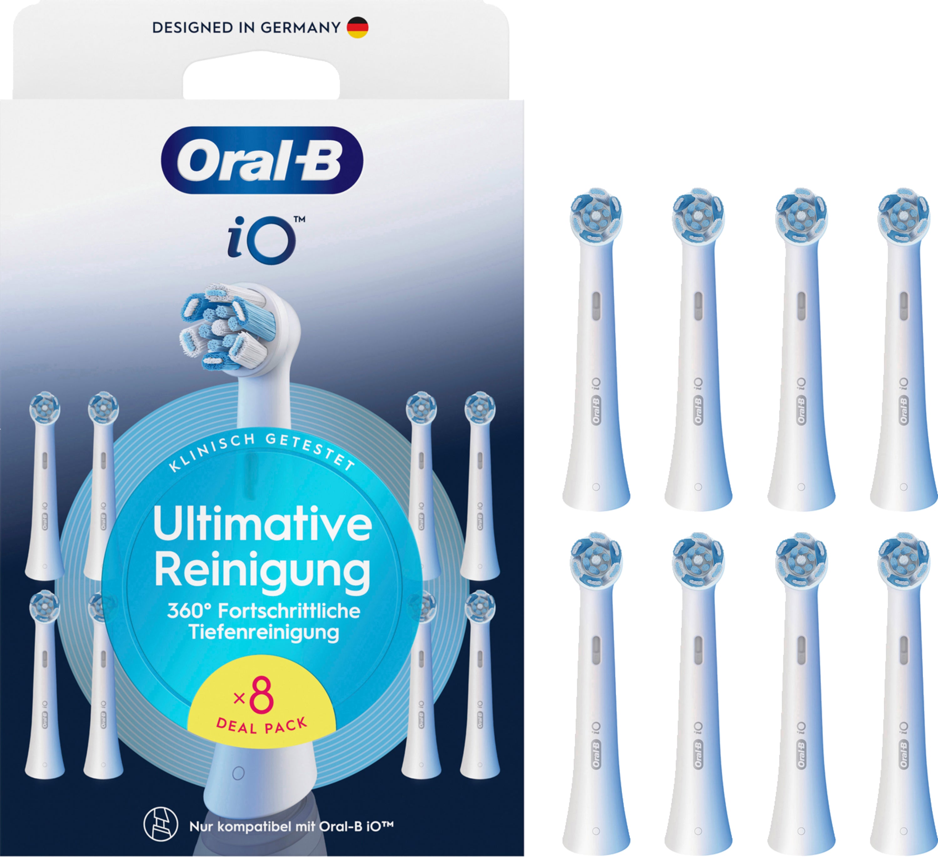 Oral-B 8700216778541 tête de brosses 8 pièce(s) Blanc