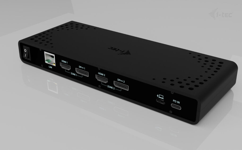 i-tec Station d'accueil Universelle Dual 4K avec Power Delivery 85W