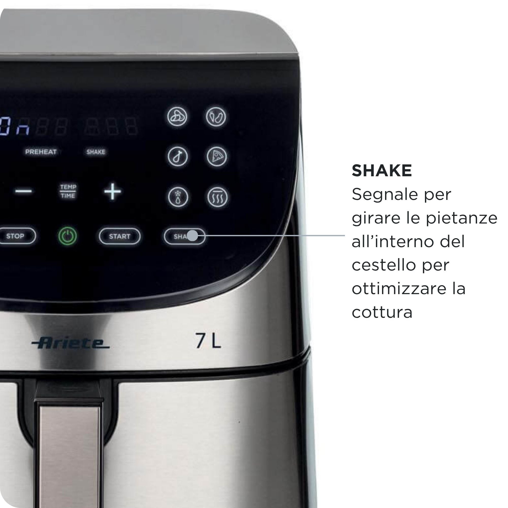 Ariete 4628/00 Unique 7 L Autonome 1800 W Friteuse d’air chaud Noir