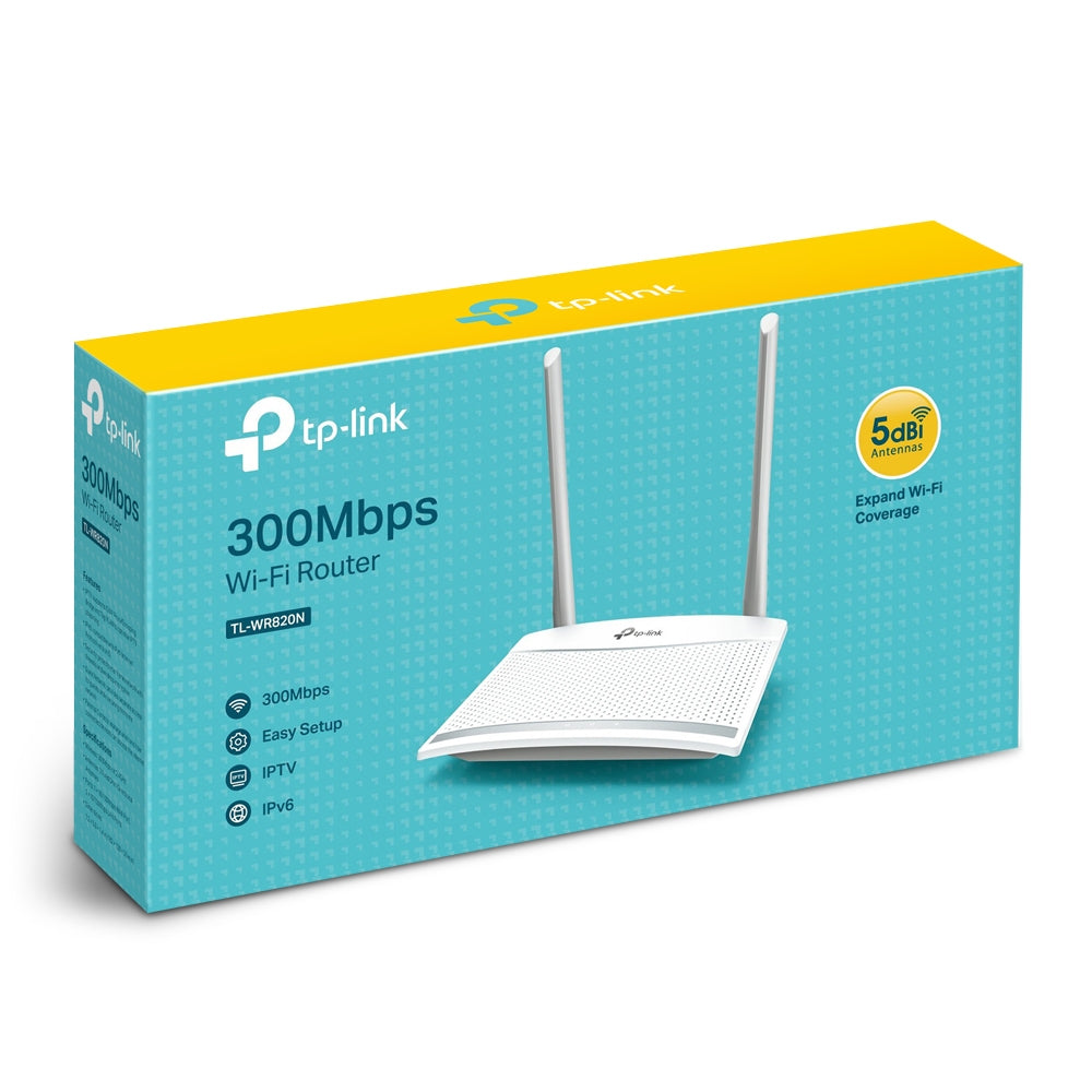 TP-Link TL-WR820N Routeur Sans Fil Fast Ethernet Monobande 2,4 GHz, Blanc