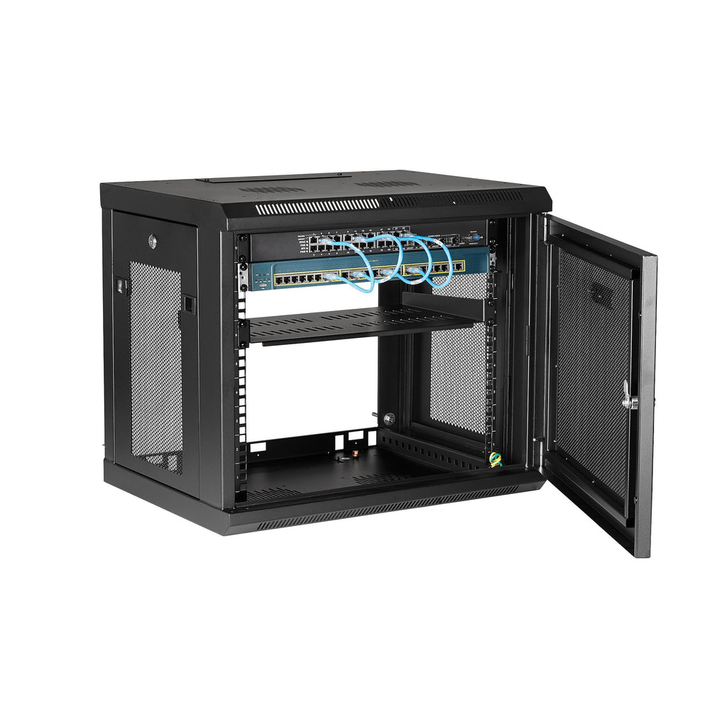 StarTech.com Armoire Réseau Murale 9U 19" avec Étagère 1U et Ventilation