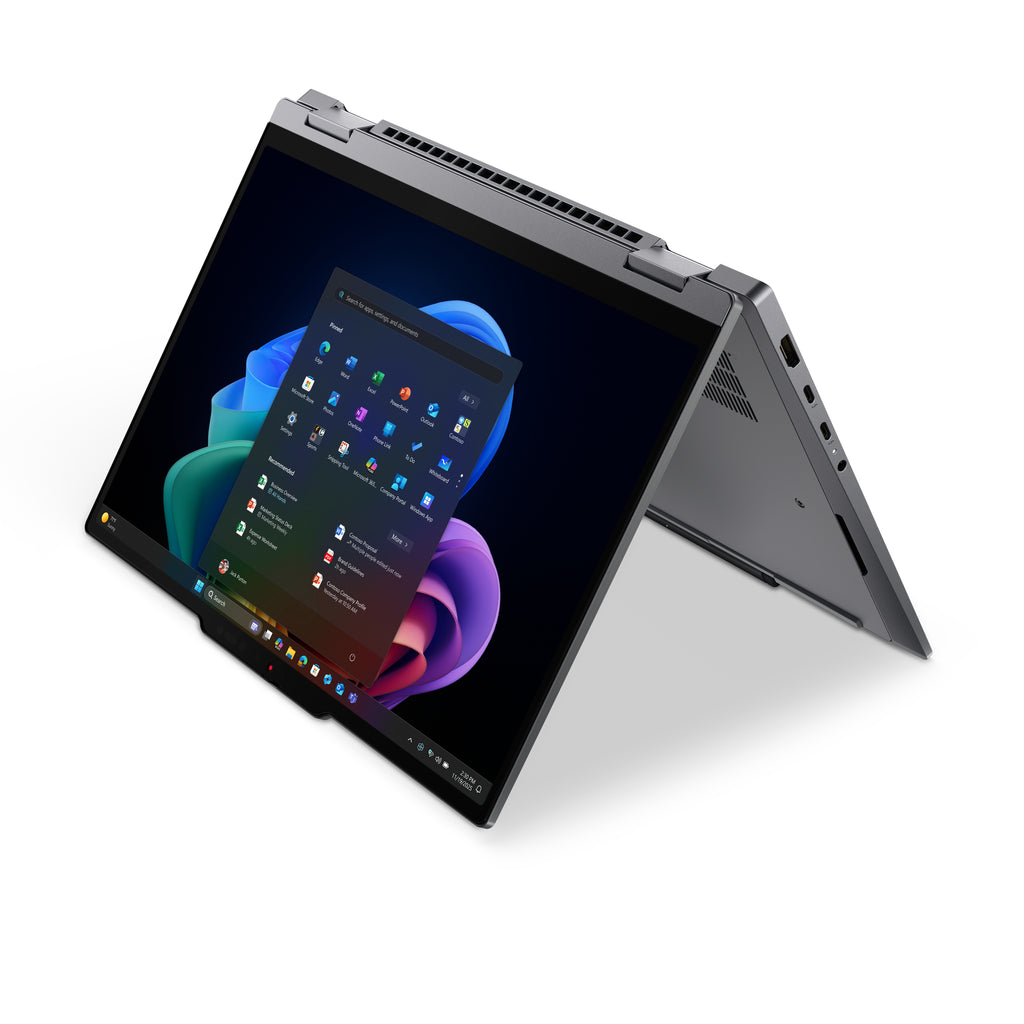 Lenovo ThinkPad X1 2-in-1 Gen 11 Aura Edition Copilot+ PC Intel Core Ultra 5 325 Hybride (2-en-1) 35,6 cm (14") Écran tactile WUXGA 32 Go LPDDR5x-SDRAM 512 Go SSD Wi-Fi 7 (802.11be) Windows 11 Pro Nordique Gris