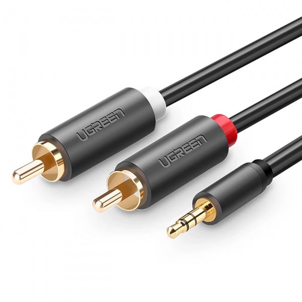 Ugreen 3.5mm to 2 x RCA Audio Cable AV102, 3m, Black