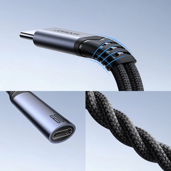 Joyroom USB-C to 2 x USB-C Audio Cable SY-C03, 0.14m, Black