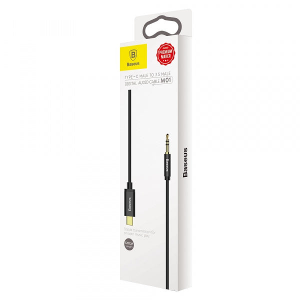 Baseus USB-C to 3.5mm Audio Cable Yiven M01, 1.2m, Black CAM01-01