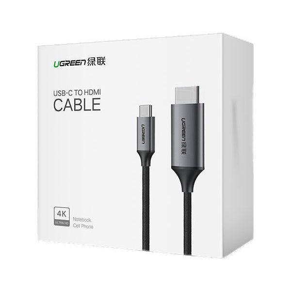 Ugreen USB-C to HDMI Video Cable MM142, 1.5m, Black