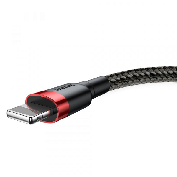 Baseus USB-A to Lightning Cable Cafule, 18W, 2.4A, 3m, Red CALKLF-R91