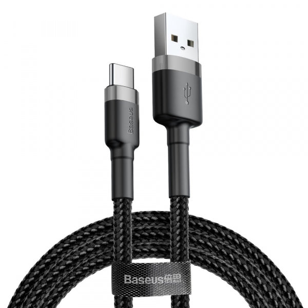 Baseus USB-A to USB-C Cable Cafule, 18W, 2A, 3m, Grey CATKLF-UG1