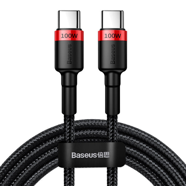 Baseus USB-C to USB-C Cable Cafule, 100W, 5A, 2m, Red CATKLF-AL91