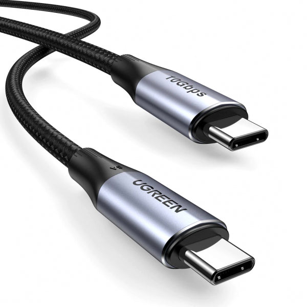 Ugreen USB-C to USB-C Cable US355, 100W, 5A, 1m, Black