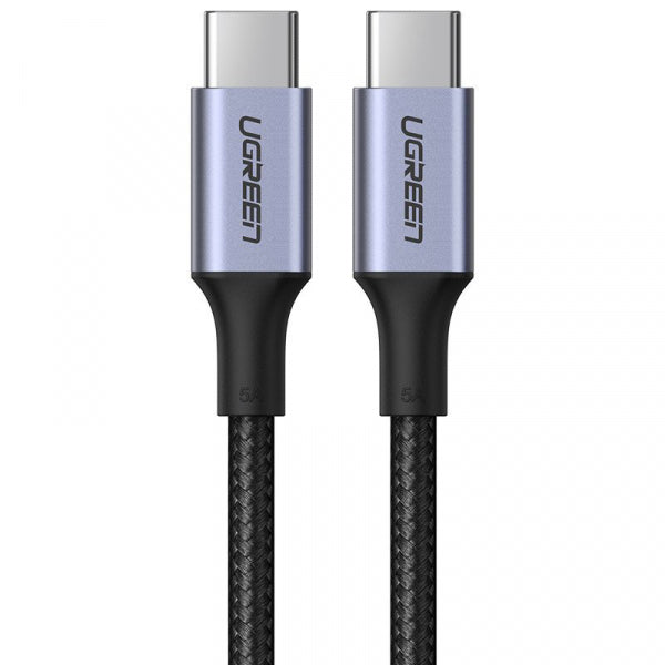 Ugreen USB-C to USB-C Cable US316, 100W, 5A, 1m, Grey