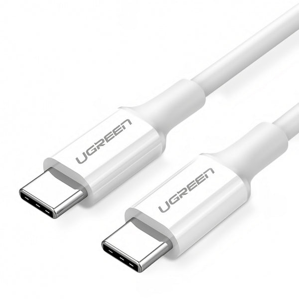 Ugreen USB-C to USB-C Cable US264, 60W, 3A, 2m, White