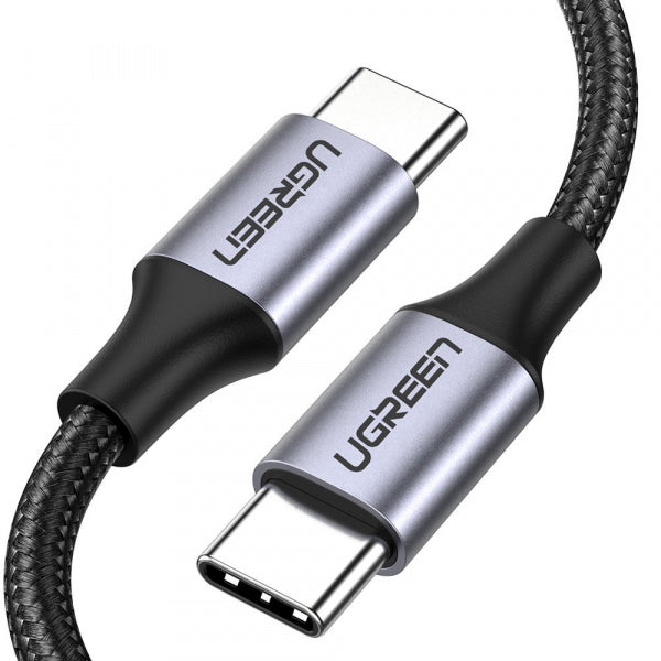 Ugreen USB-C to USB-C Cable US261, 60W, 3A, 1m, Grey