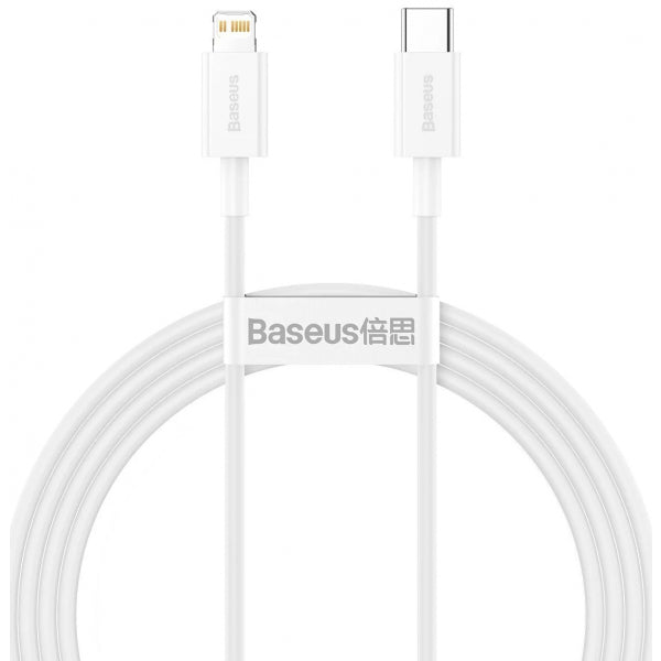 Baseus USB-C to Lightning Cable Superior Series, 20W, 2.4A, 1.5m, White CATLYS-B02
