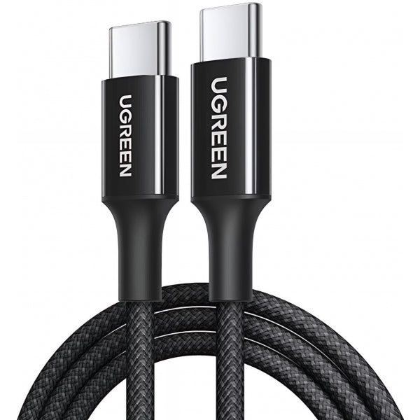 Ugreen USB-C to USB-C Cable L501, 60W, 3A, 2m, Black