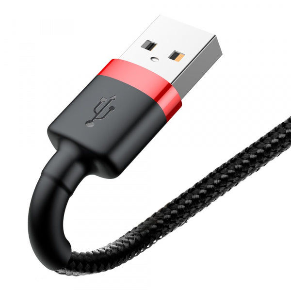 Baseus USB-A to Lightning Cable Cafule, 18W, 2.4A, 3m, Red CALKLF-R91