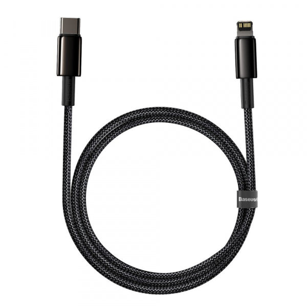 Baseus USB-C to Lightning Cable Tungsten Gold, 20W, 2.4A, 1m, Black CATLWJ-01