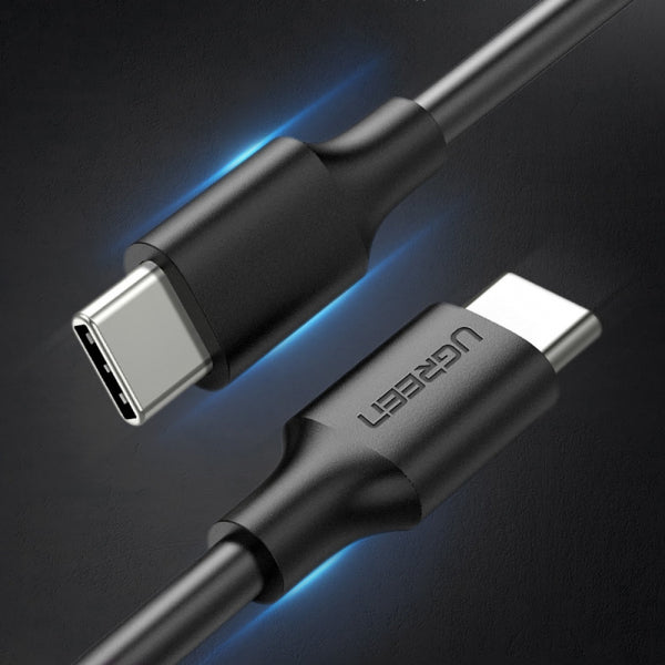 Ugreen USB-C to USB-C Cable US286, 60W, 3A, 2m, Black