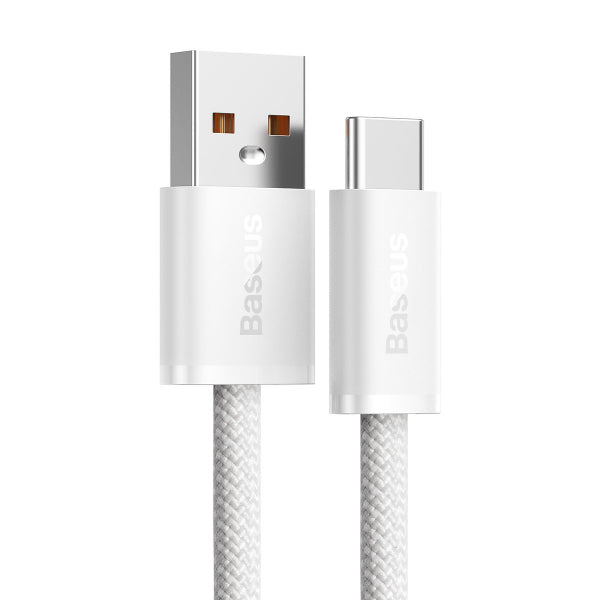 Baseus USB-A to USB-C Cable Dynamic Series, 100W, 5A, 2m, White CALD000702