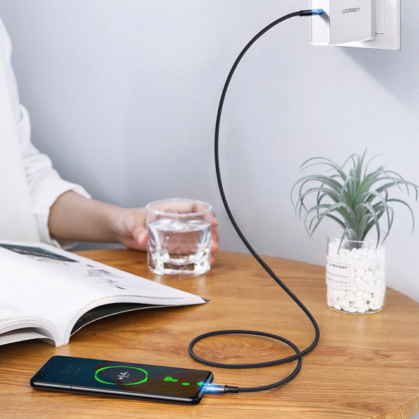 Ugreen USB-C to USB-C Cable US316, 100W, 5A, 2m, Grey