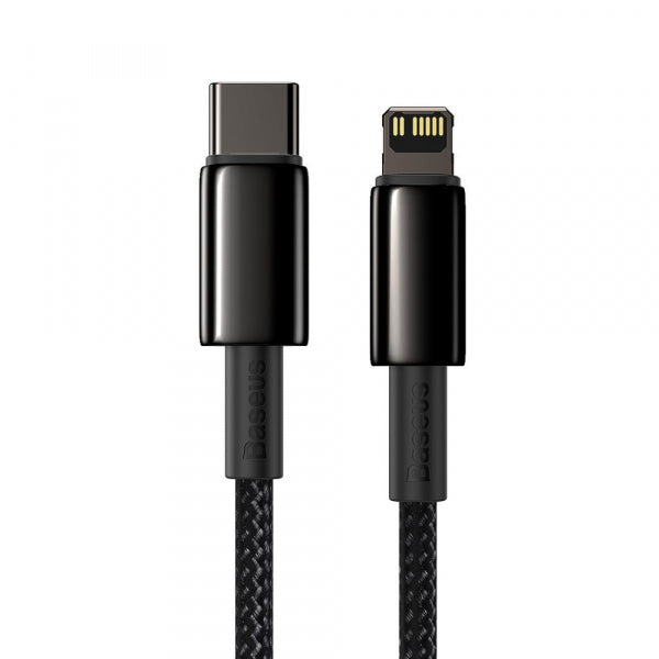 Baseus USB-C to Lightning Cable Tungsten Gold, 20W, 2.4A, 1m, Black CATLWJ-01