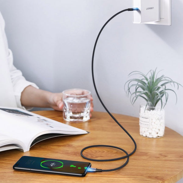 Ugreen USB-C to USB-C Cable US316, 100W, 5A, 1m, Grey