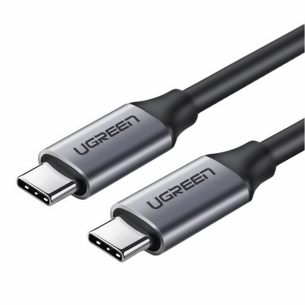 Ugreen USB-C to USB-C Cable US161, 60W, 3A, 1.5m, Grey