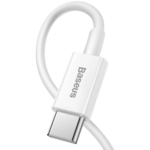 Baseus USB-C to Lightning Cable Superior Series, 20W, 2.4A, 1.5m, White CATLYS-B02