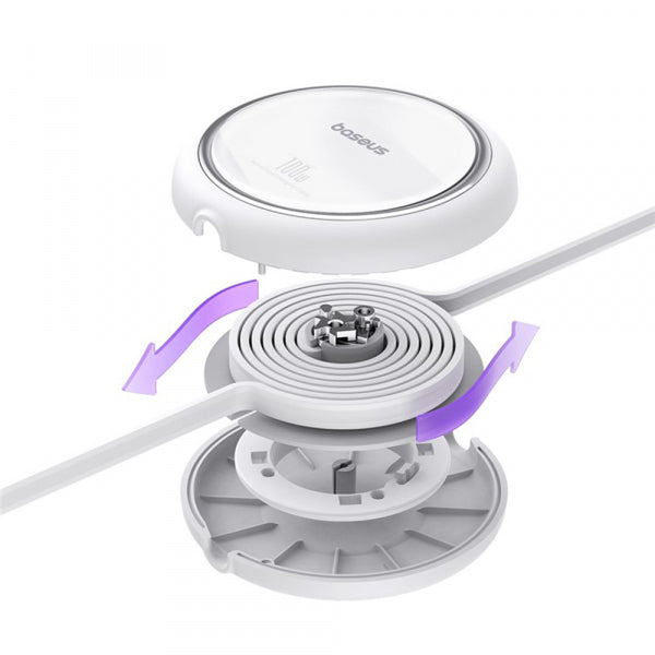 Baseus USB-C to USB-C Cable Free2Draw Mini Retractable, 100W, 5A, 1m, White P10364500211-00