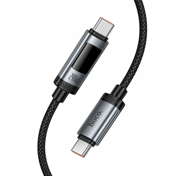 Hoco USB-C to USB-C Cable Display U148, 240W, 1.2m, Black