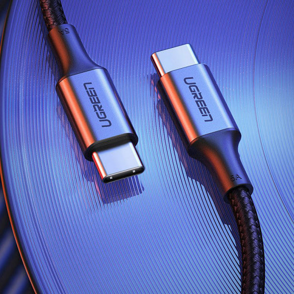 Ugreen USB-C to USB-C Cable US316, 100W, 5A, 2m, Grey