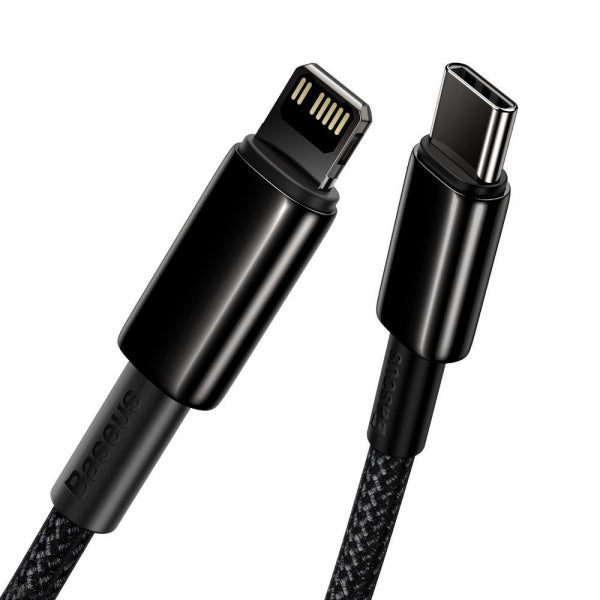 Baseus USB-C to Lightning Cable Tungsten Gold, 20W, 2.4A, 1m, Black CATLWJ-01