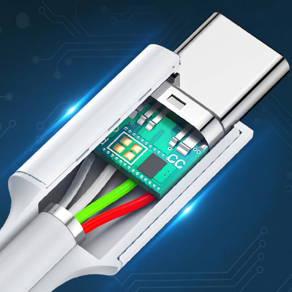 Ugreen USB-C to USB-C Cable US264, 60W, 3A, 2m, White