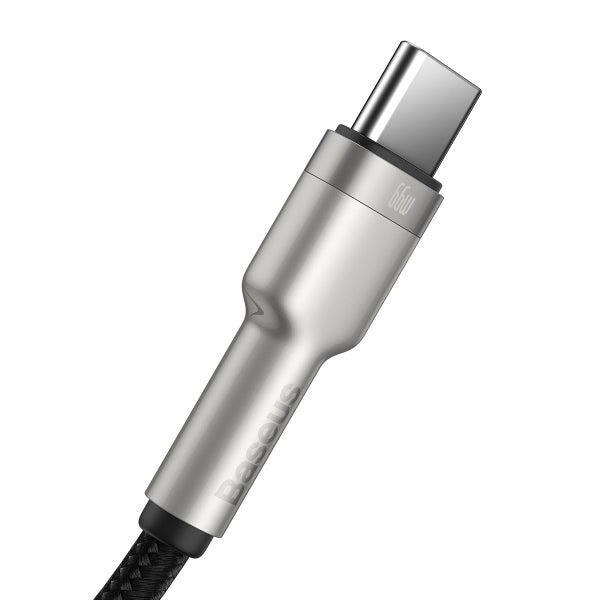 Baseus USB-A to USB-C Cable Cafule Metal Series, 66W, 6A, 1m, Black CAKF000101