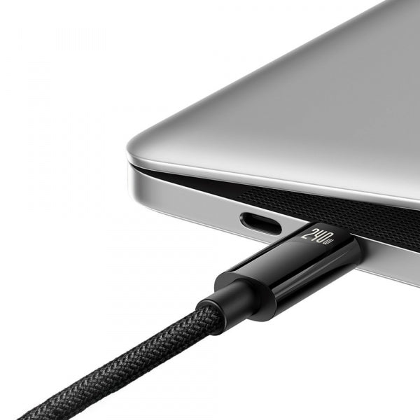 Baseus USB-C to USB-C Cable Tungsten Gold, 240W, 1m, Black CAWJ040001