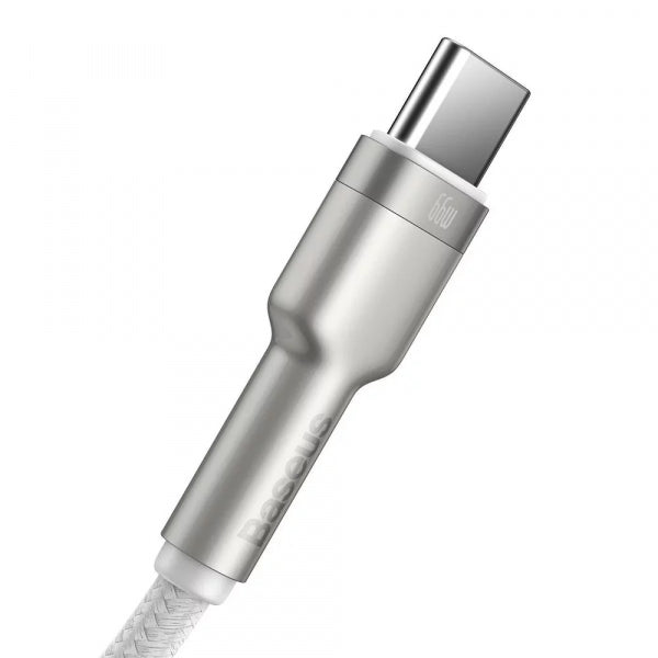 Baseus USB-A to USB-C Cable Cafule Metal Series, 66W, 6A, 2m, White CAKF000202