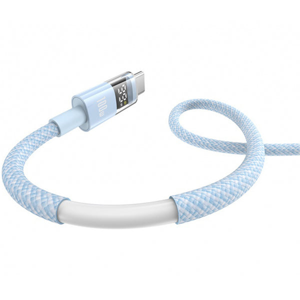 Baseus USB-A to USB-C Cable Display 2, 100W, 5A, 1m, Blue P10382701311-00