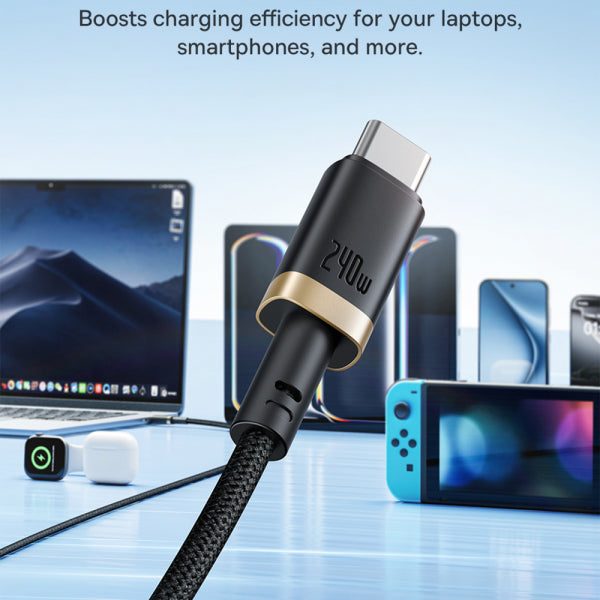 Baseus USB-C to USB-C Cable Dura Series, 240W, 1m, Red P10377803U03-01