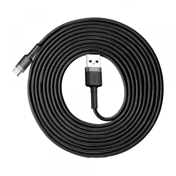 Baseus USB-A to USB-C Cable Cafule, 18W, 2A, 3m, Grey CATKLF-UG1